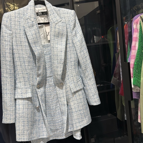 NWT Zara two pieces tweed dress & blazer set - Picture 5 of 5